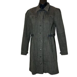 Peruvian connection Long line trench cargo military jacket brown size 2